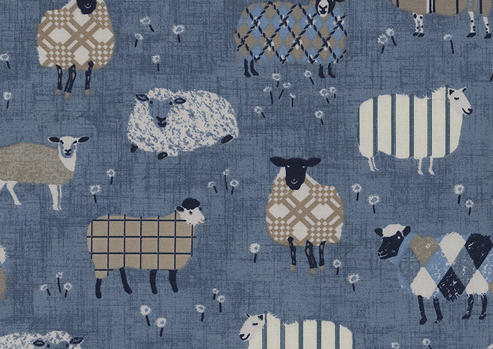 Baa Baa, Denim - Made to Measure Curtains - Image 8